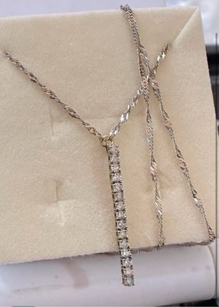 Cadena y Colgante Oro 18k Con 0,75 Ct diamantes Na
