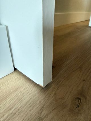 Mesa extensible blanca + 4 sillas