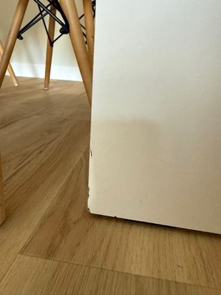 Mesa extensible blanca + 4 sillas