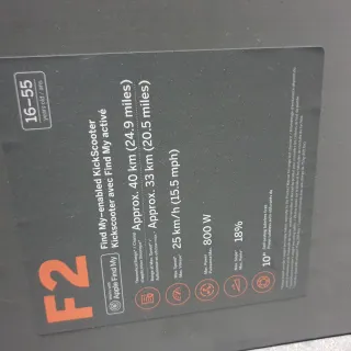 Patinete Eléctrico Segway Ninebot F2E