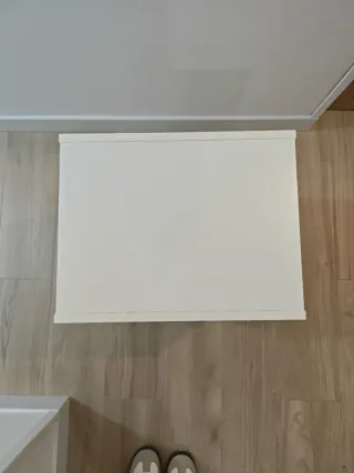 Mueble Almacenaje Blanco con Cajas