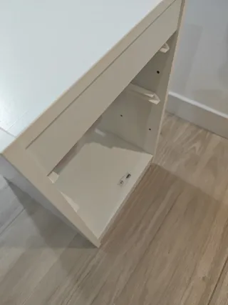 Mueble Almacenaje Blanco con Cajas