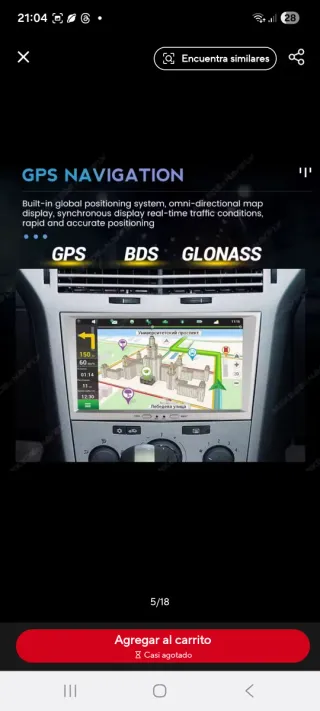 Radio GPS Opel 8 Carplay Android Auto