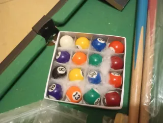 Mesa de billar pequeña.