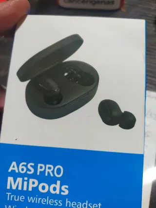 Auriculares Bluetooth 5.2 A ESTRENAR azul y negro