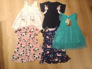 Lote 5 vestidos niña 3-4 años kiabi, shein