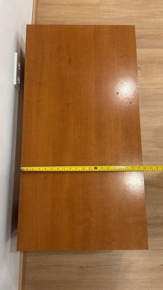 Mesa de centro elevable de madera