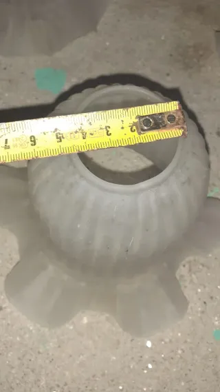 Lote 3 tulipas lámpara cristal ver fotos