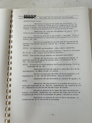 ROVER 825 MK1 V6 MANUAL CAMBIO AUTOMATICO 4V
