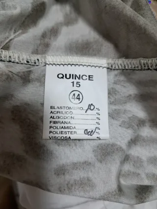 Camiseta brillante estampado animal talla 44