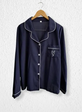 Pijama azul entretiempo