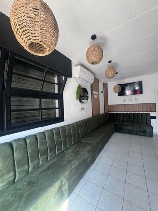 Sofa Banco corrido tapizado para restaurante bar