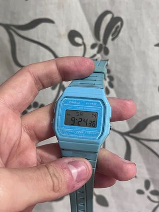 Reloj Casio F-91W Edición Especial Azul