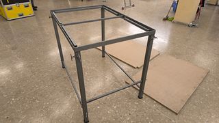 Banco trabajo metal + tableros. Opción Tornillo.