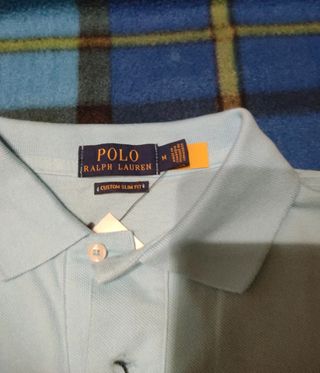 Polo Ralph Lauren Talla M Azul Rosa
