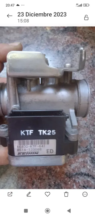 Cuerpo Inyección Honda SH Scoopy 125 (2008)