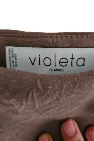 Falda larga Mango marrón