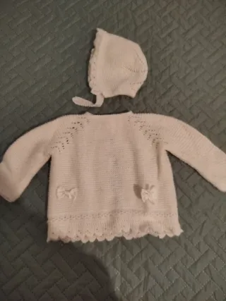 Conjunto bebé niña hecho a mano 0-3m