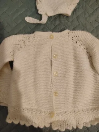 Conjunto bebé niña hecho a mano 0-3m