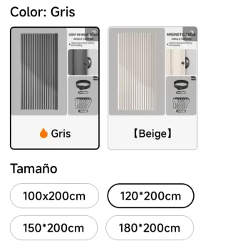 Cortina de ducha GRIS  + palo en NEGRO.