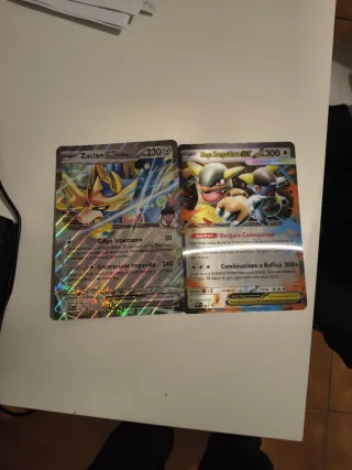 Carte Pokémon Zacian EX e Mega Kangaskhan EX Jumbo