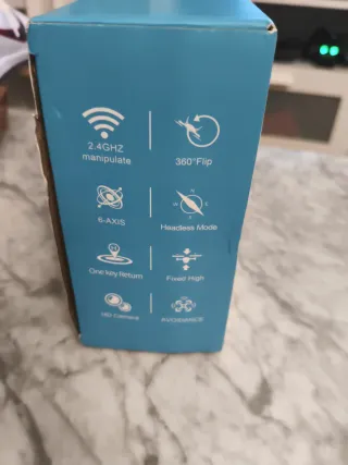 Dron S6 Negro y Azul Nuevo