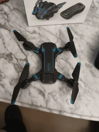 Dron S6 Negro y Azul Nuevo