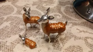 Cerbiatti in Argento 925 peso 115 gr