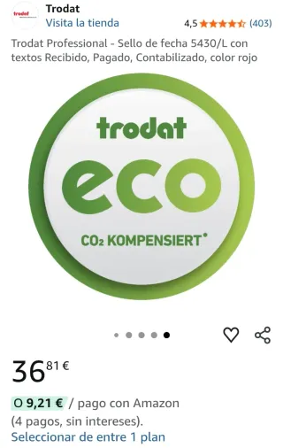 Sello de fecha Trodat Profesional 5430L