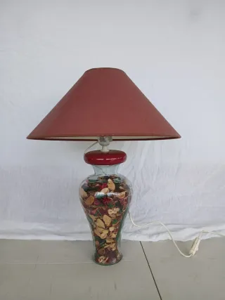 Lámpara de mesa de cristal