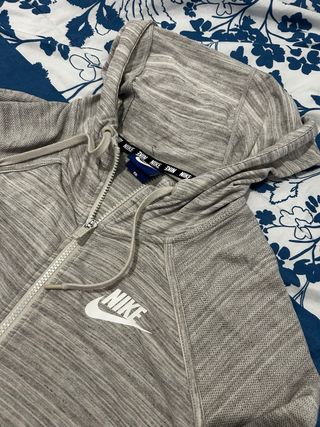 Sudadera Nike Gris con Cremallera