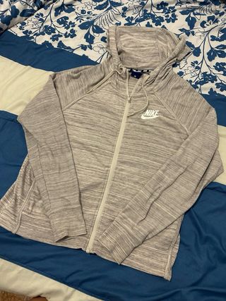 Sudadera Nike Gris con Cremallera