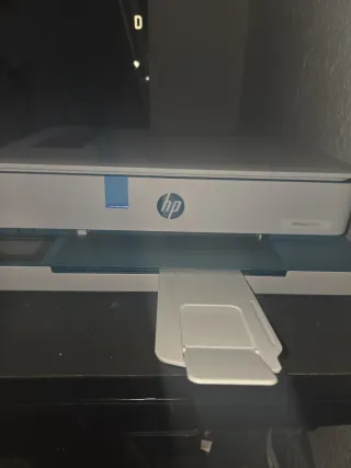 Impresora HP Blanca y Azul