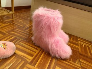 Botas de nieve rosas