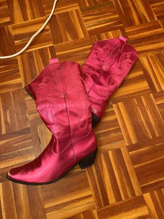 Botas cowboy rosas
