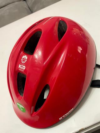 Casco Bici Infantil B'TWIN Talla S Rojo