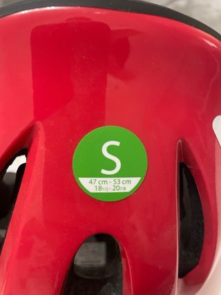 Casco Bici Infantil B'TWIN Talla S Rojo