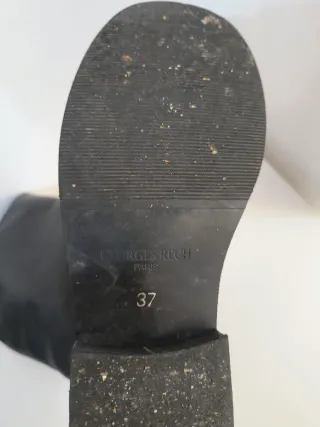 Botas de piel negras rodilla Georges Rech