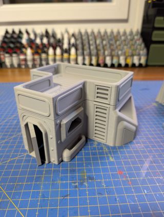 Escenografía: casa con azotea para Star Wars legio