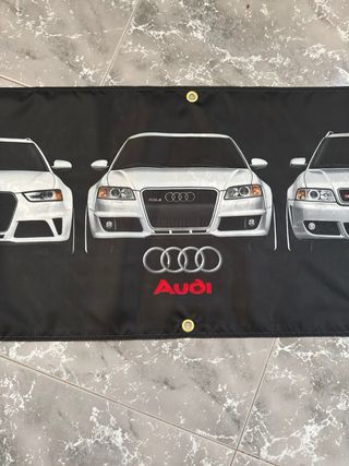 Bandera decorativa Audi modelos coches