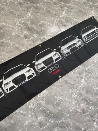 Bandera decorativa Audi modelos coches