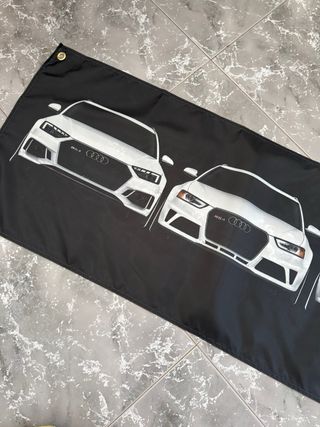 Bandera decorativa Audi modelos coches