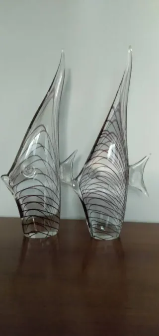 Grandi Pesci Vetro Murano vetreria Formia ( Mian )
