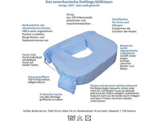 Cojín Lactancia Gemelos My Brest Friend Azul