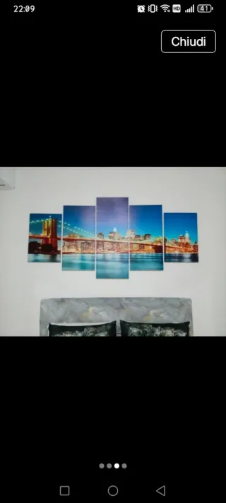 Quadro Brooklyn Bridge su tela