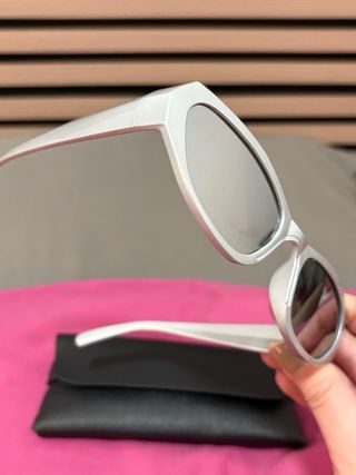 Gafas de sol estilo 2000 plateadas