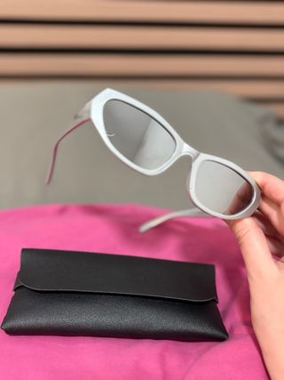 Gafas de sol estilo 2000 plateadas