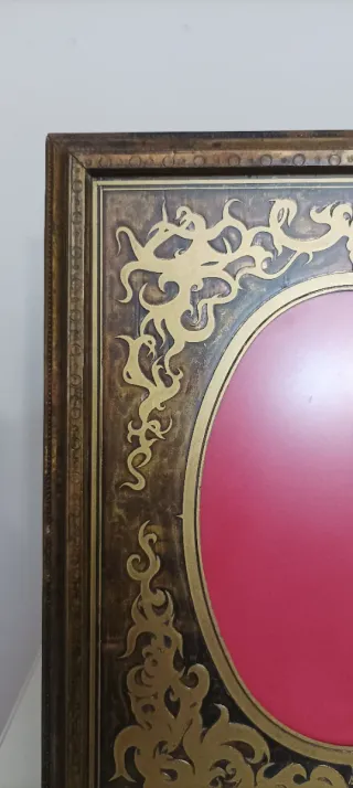 Marco de fotos vintage ovalado