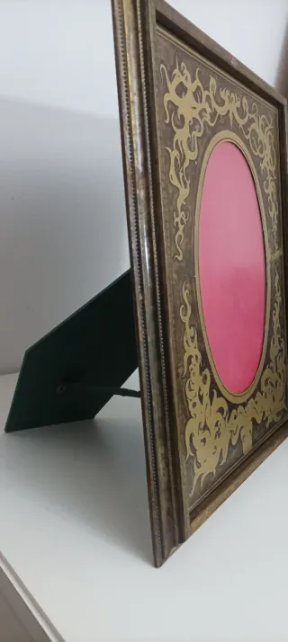 Marco de fotos vintage ovalado