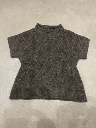 Jersey Nanos gris tejido trenzado